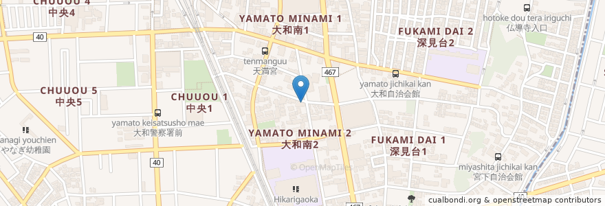 Mapa de ubicacion de 向井診療所 en Jepun, 神奈川県, 大和市.