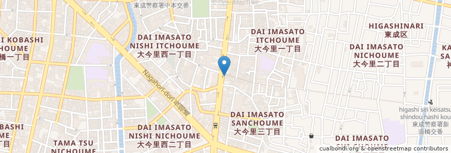 Mapa de ubicacion de サンドラッグ en اليابان, أوساكا, أوساكا, 東成区.