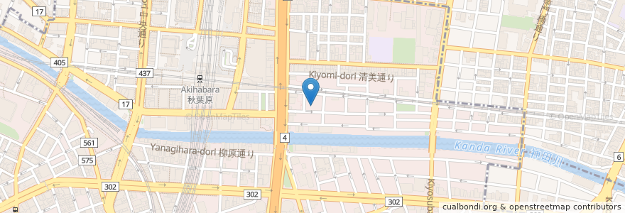 Mapa de ubicacion de 焼肉笑 en 日本, 東京都, 千代田区.