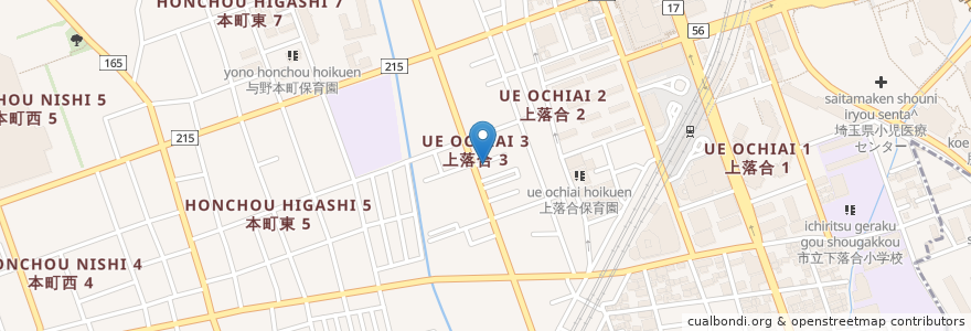 Mapa de ubicacion de ホワイト歯科よの en 일본, 사이타마현, さいたま市, 中央区.