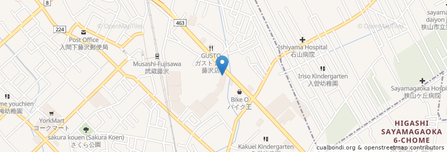 Mapa de ubicacion de 日高屋 en Japan, Präfektur Saitama, 入間市.