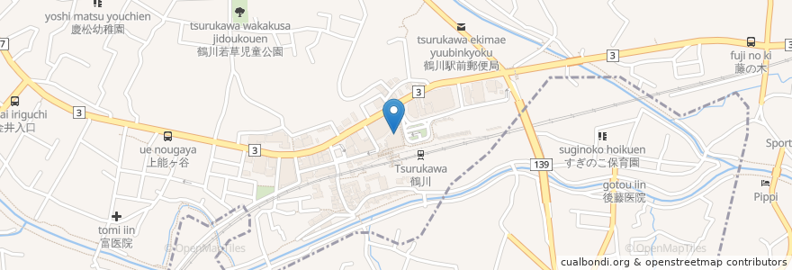 Mapa de ubicacion de 三菱UFJ銀行 en Japón, Tokio, Machida.