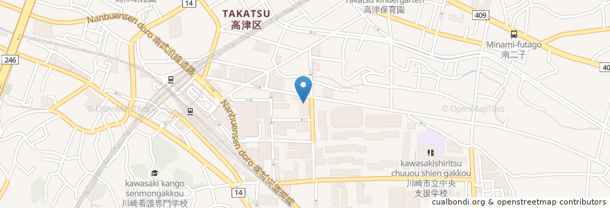 Mapa de ubicacion de NOAH ARKS en 일본, 가나가와현, 川崎市, 高津区.