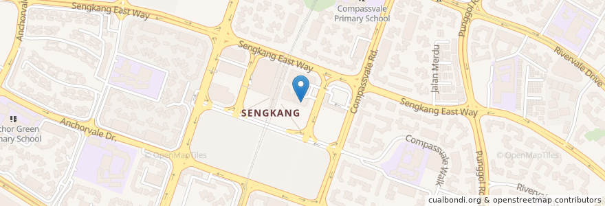 Mapa de ubicacion de NTWU Canteen en Singapore, Northeast.
