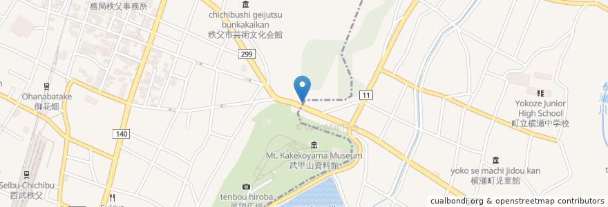 Mapa de ubicacion de Tea Roma en 日本, 埼玉県, 秩父市.