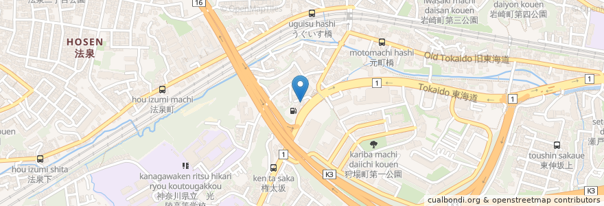 Mapa de ubicacion de ドトールコーヒーショップ en Giappone, Prefettura Di Kanagawa, 横浜市, 保土ヶ谷区.