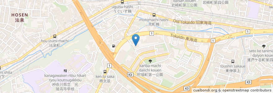 Mapa de ubicacion de グッドタイムナーシングホーム・保土ヶ谷 en Japan, Kanagawa Prefecture, Yokohama, Hodogaya Ward.