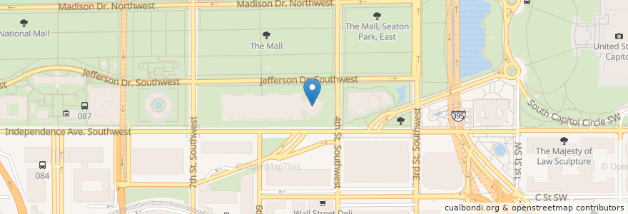 Mapa de ubicacion de McDonald's en 미국, 워싱턴 D.C., 워싱턴.
