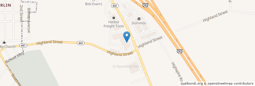 Mapa de ubicacion de Gilligans Bar & Grill en Amerika Birleşik Devletleri, Pensilvanya, Dauphin County.