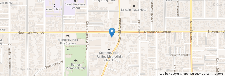 Mapa de ubicacion de CVS Pharmacy en Amerika Syarikat, California, Los Angeles County, Monterey Park.