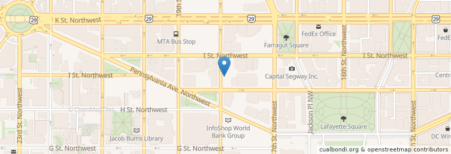 Mapa de ubicacion de Fat Pete's Barbecue en United States, Washington, D.C., Washington.