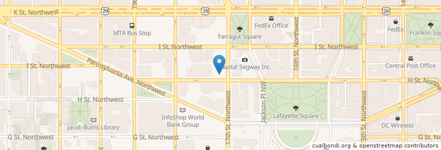 Mapa de ubicacion de Compass Coffee en Verenigde Staten, Washington D.C., Washington.