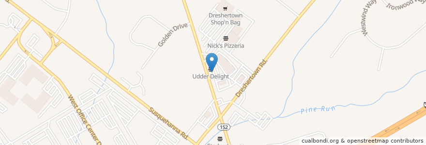 Mapa de ubicacion de A Taste of Philly en Stati Uniti D'America, Pennsylvania, Montgomery County, Upper Dublin Township.