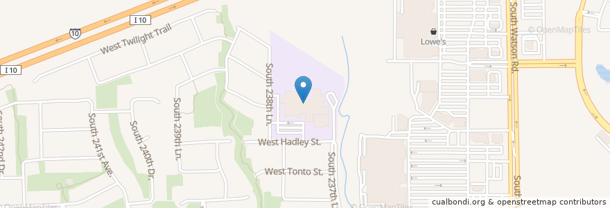 Mapa de ubicacion de Sundance Elementary Schoo en Stati Uniti D'America, Arizona, Maricopa County, Buckeye.
