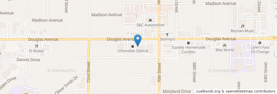 Mapa de ubicacion de Mickey Finn's en Stati Uniti D'America, Iowa, Polk County, Urbandale.
