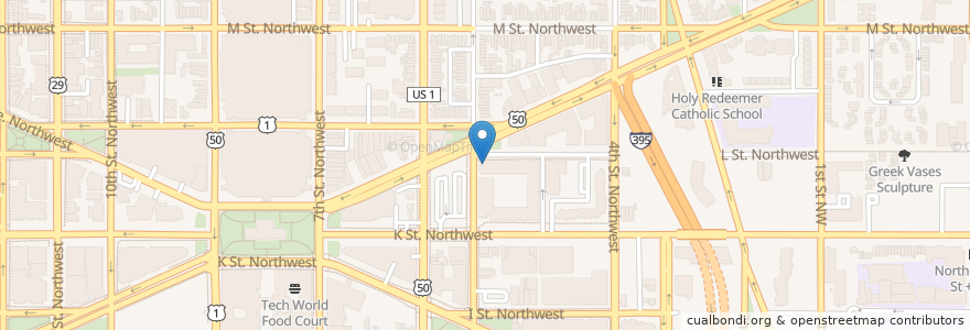 Mapa de ubicacion de Wells Fargo Bank (Inside Safeway) en Verenigde Staten, Washington D.C., Washington.