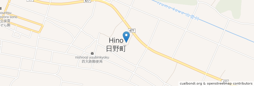 Mapa de ubicacion de 日野町 en Jepun, 滋賀県, 蒲生郡, 日野町.