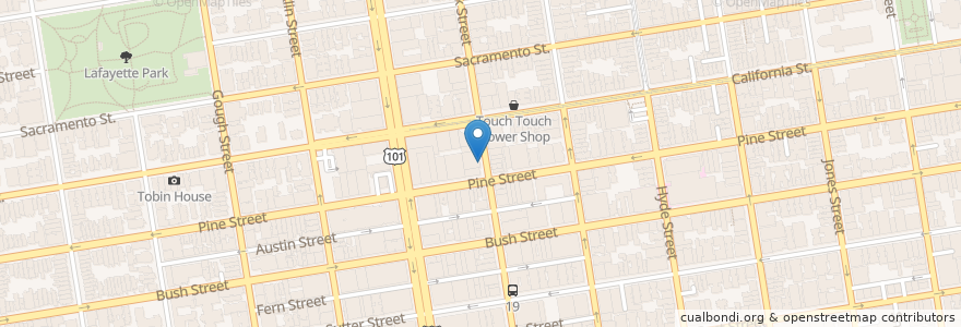 Mapa de ubicacion de Victor's en United States, California, San Francisco, San Francisco.