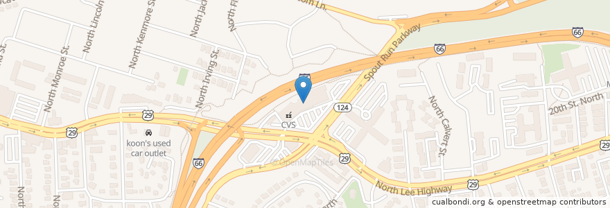 Mapa de ubicacion de The Italian Store en Estados Unidos Da América, Virgínia, Arlington County, Arlington.