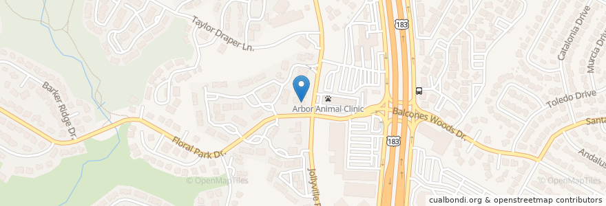 Mapa de ubicacion de Omni Dental Group en Estados Unidos De América, Texas, Travis County, Austin.