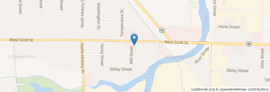 Mapa de ubicacion de CIty Slickers en United States, Wisconsin, Fond Du Lac County, Fond Du Lac.