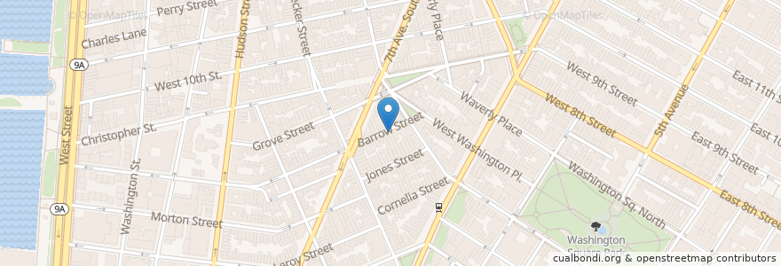Mapa de ubicacion de Annisa en Соединённые Штаты Америки, Нью-Йорк, Нью-Йорк, Округ Нью-Йорк, Манхэттен, Manhattan Community Board 2.