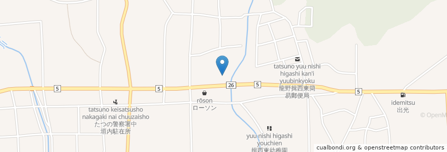 Mapa de ubicacion de たつの市 en Japão, 兵庫県, たつの市.