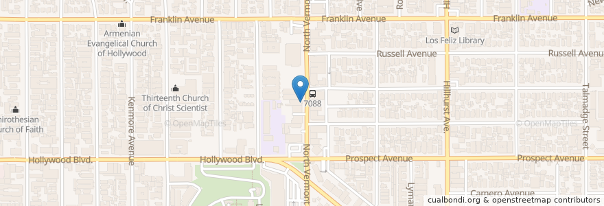 Mapa de ubicacion de Monte Cristo en États-Unis D'Amérique, Californie, Los Angeles County, Los Angeles.