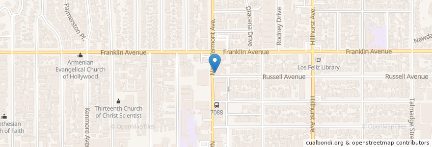 Mapa de ubicacion de Fred 62 en Amerika Birleşik Devletleri, Kaliforniya, Los Angeles County, Los Angeles.