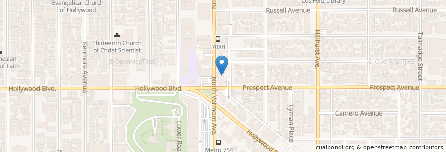 Mapa de ubicacion de Rockwell Table & Stage en United States, California, Los Angeles County, Los Angeles.