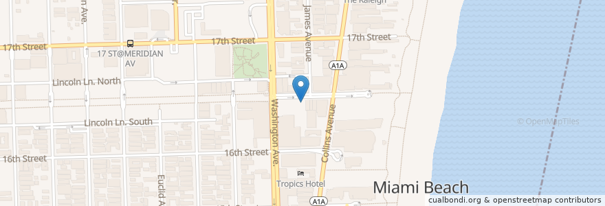 Mapa de ubicacion de CVS Pharmacy en Estados Unidos De América, Florida, Condado De Miami-Dade, Miami Beach.