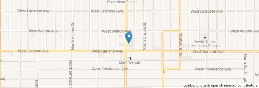 Mapa de ubicacion de Garland Theater en 미국, 워싱턴, Spokane County, Spokane.
