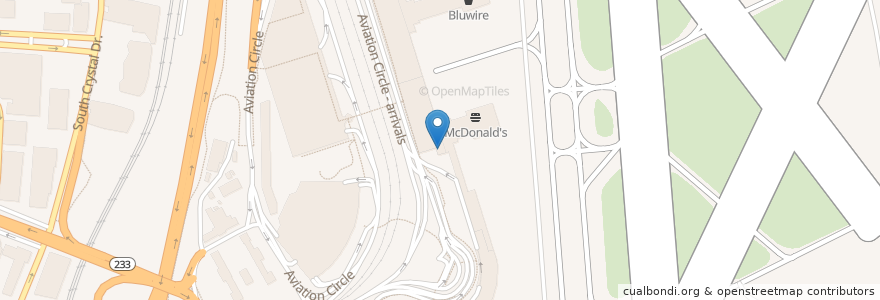Mapa de ubicacion de Dunkin' Donuts en États-Unis D'Amérique, Virginie, Arlington County, Arlington.