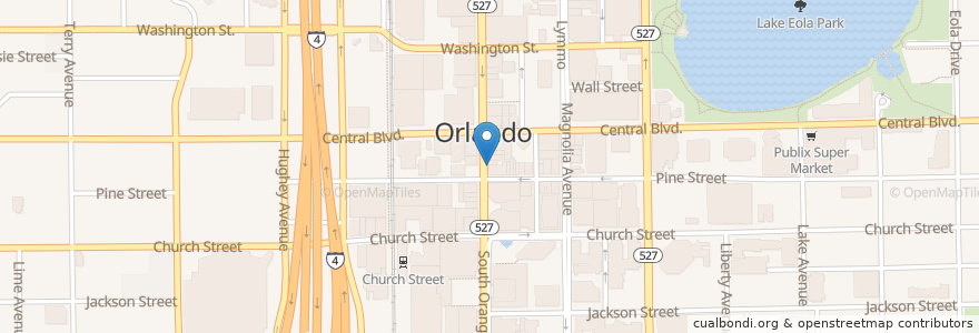 Mapa de ubicacion de SAK Comedy Lab en United States, Florida, Orange County, Orlando.