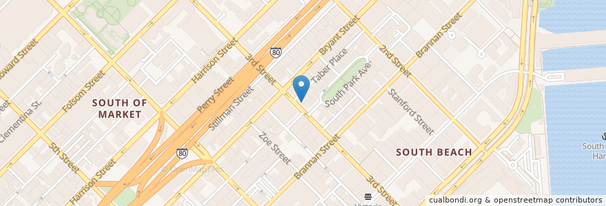 Mapa de ubicacion de HRD Coffee Shop en Stati Uniti D'America, California, San Francisco, San Francisco.
