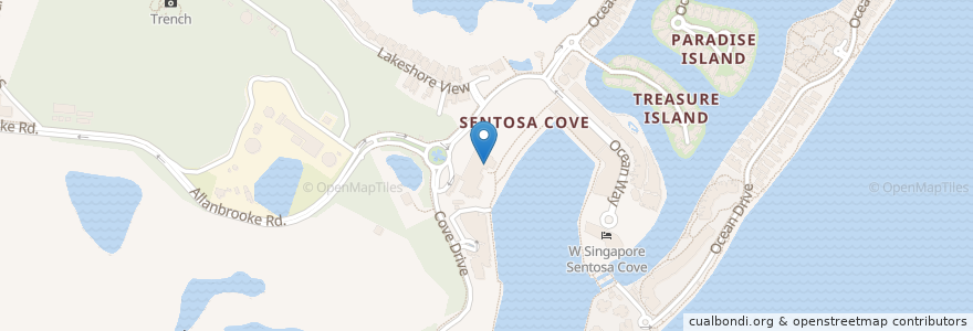 Mapa de ubicacion de eM By The Marina en Singapur, Southwest.