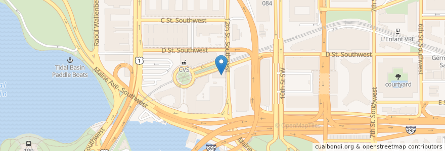 Mapa de ubicacion de Cafe Twelve en United States, Washington, D.C., Washington.
