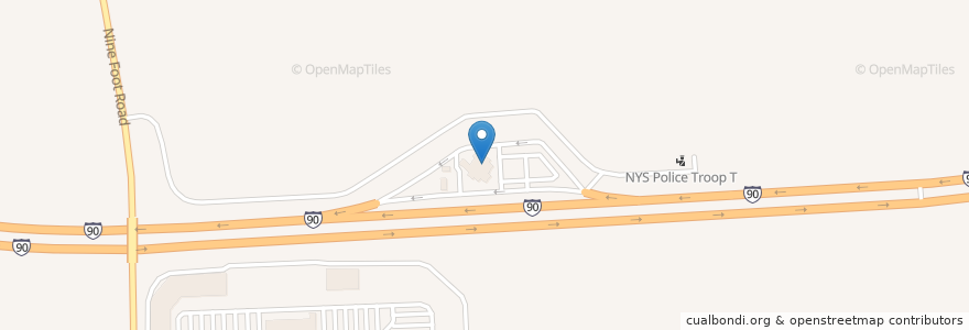 Mapa de ubicacion de Roy Rogers en Estados Unidos Da América, Nova Iorque, Seneca County, Junius Town.