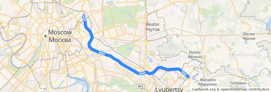 Mapa del recorrido Некрасовская линия: Нижегородская → Некрасовка de la línea  en Moskou.