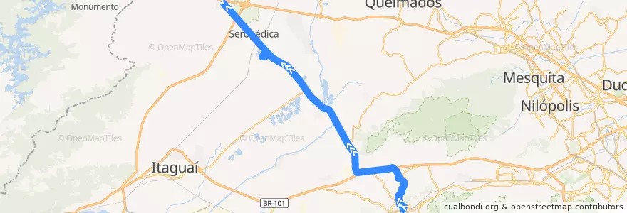 Mapa del recorrido Ônibus 739P - Campo Grande → Santa Sofia (via West Shopping) de la línea  en Região Geográfica Imediata do Rio de Janeiro.