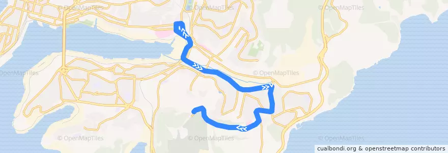 Mapa del recorrido Автобус 6СП: Луговая - Морское кладбище de la línea  en 海参崴城区.