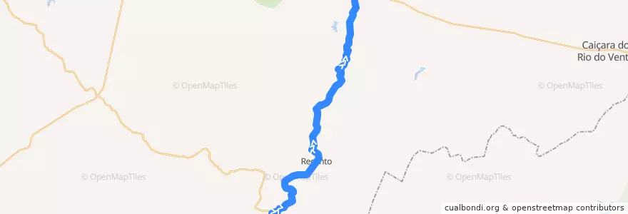 Mapa del recorrido Rodovia BR-104 de la línea  en ريو غراندي دو نورتي.