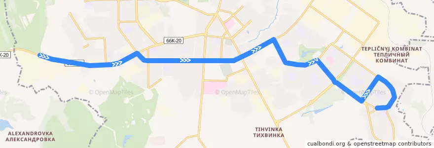 Mapa del recorrido Троллейбус 2: НПО Аркада - 37-я школа de la línea  en Smolensk.