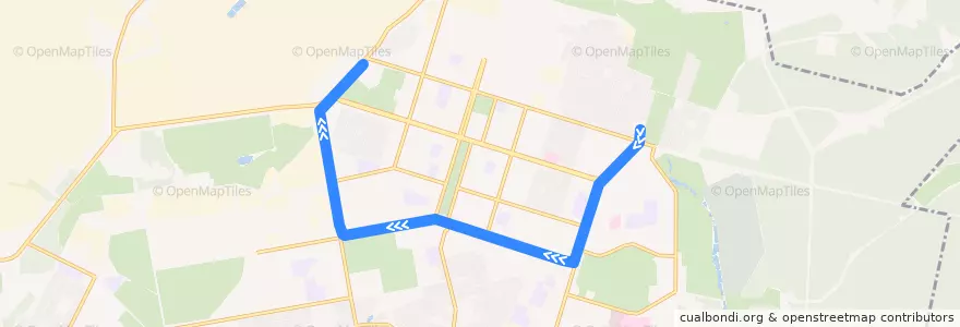 Mapa del recorrido Трамвай 10: Пихтовые горы - УВЗ de la línea  en городской округ Нижний Тагил.