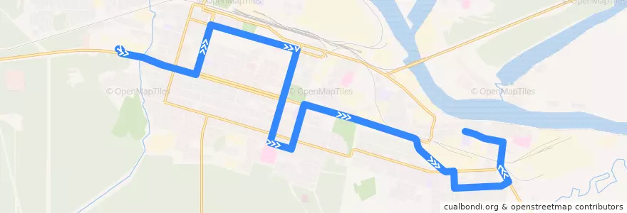 Mapa del recorrido Автобус 8-1: Сельхозтехника - Нефтебаза de la línea  en Тавдинский городской округ.