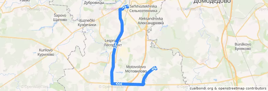 Mapa del recorrido Автобус №49 (Подольск): Сынково - Станция Подольск de la línea  en городской округ Подольск.