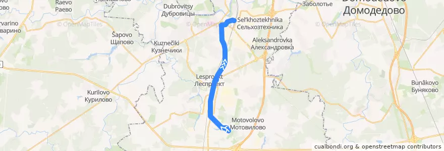 Mapa del recorrido Автобус №38 (Подольск): МИС - Станция Подольск de la línea  en городской округ Подольск.