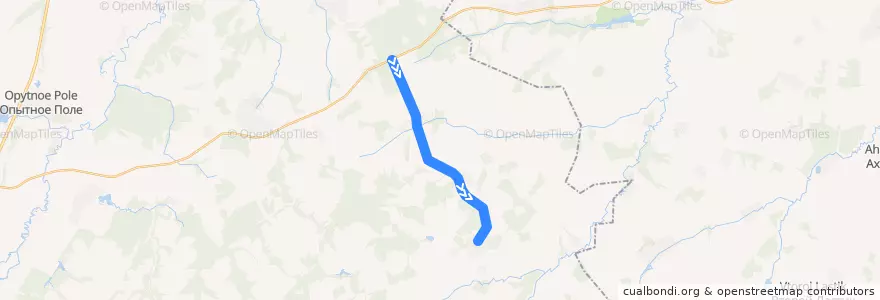 Mapa del recorrido Пушкино de la línea  en Никольское сельское поселение.
