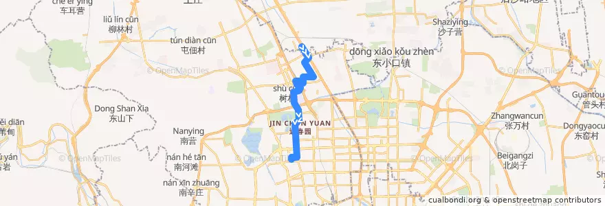 Mapa del recorrido Bus 681: 龙锦苑公交场站 => 海淀中街 de la línea  en 海淀区.