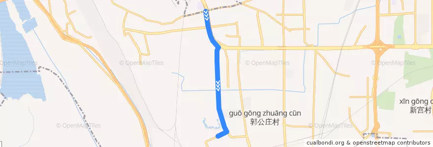 Mapa del recorrido Bus 480: 丽泽桥 => 长丰园南站 de la línea  en Район Фэнтай.